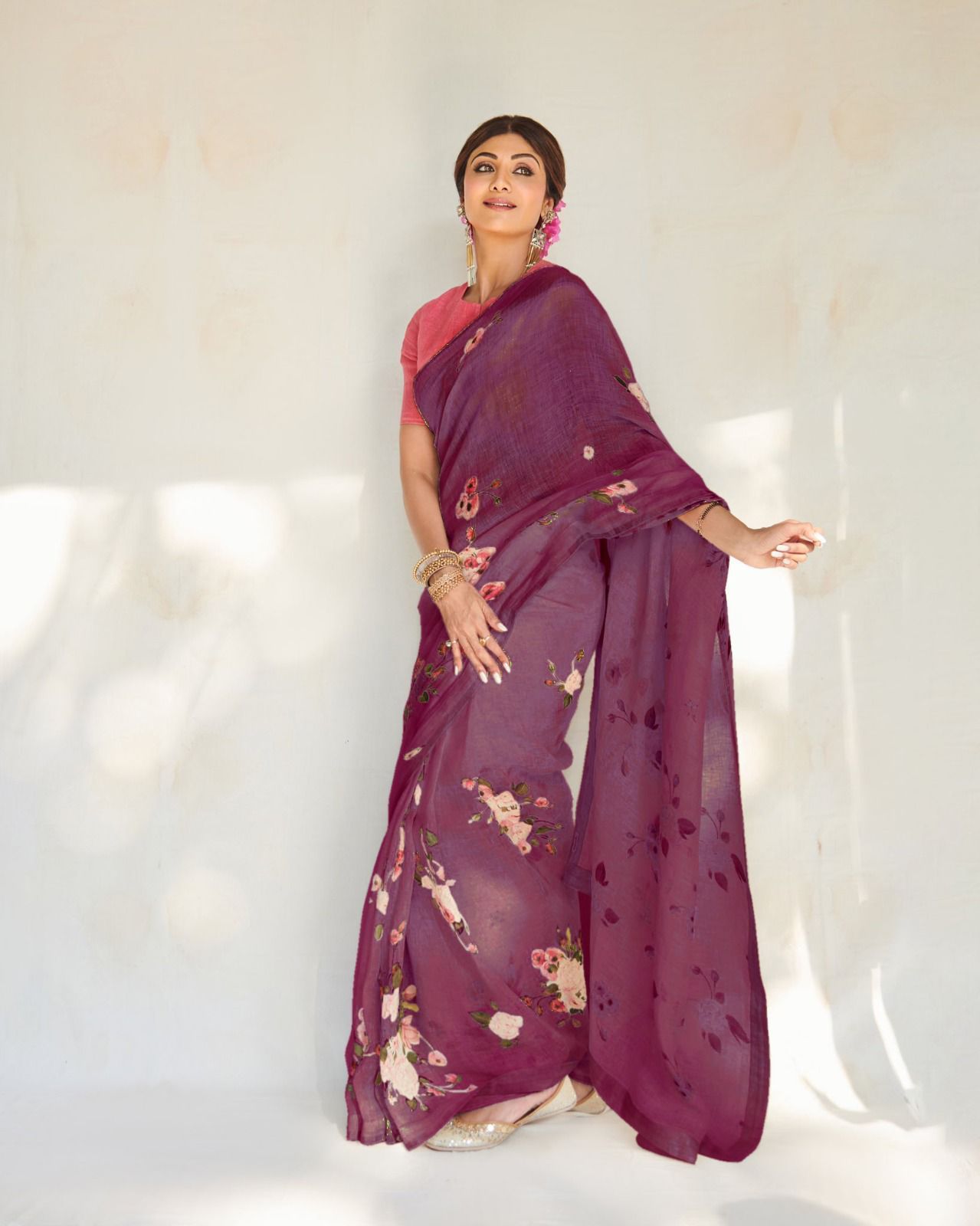 MG 256 Linen Printed Daily Wear Sarees Catalog